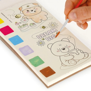 ALBUM DA COLORARE CON ACQUERELLI LEGAMI - CUTE ANIMALS