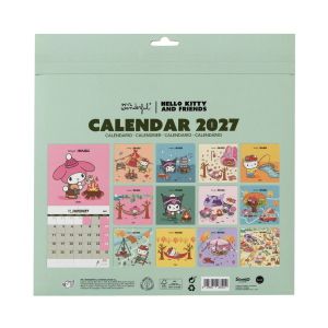 CALENDARIO DA PARETE 2027 MR WONDERFUL - HELLO KITTY