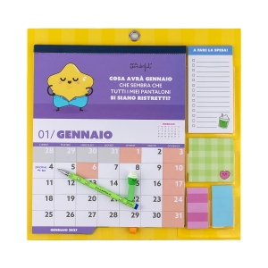CALENDARIO MAGNETICO DA PARETE 2027 MR.WONDERFUL - CHE IL BELLO DIVENTI VIRALE 