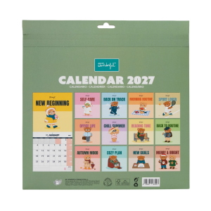 CALENDARIO DA PARETE 2027 MR.WONDERFUL - ROUTINS & TASKS