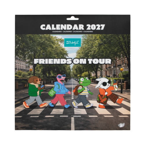 CALENDARIO DA PARETE 2027 MR WONDERFUL - FRIENDS ON TOUR