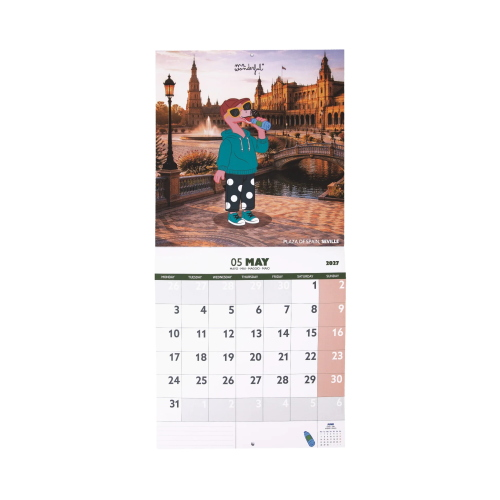 CALENDARIO DA PARETE 2027 MR WONDERFUL - FRIENDS ON TOUR