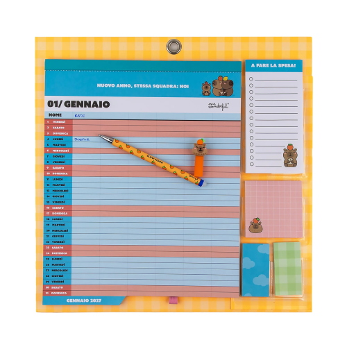CALENDARIO MAGNETICO DA PARETE 2027 MR.WONDERFUL - COSA FACCIAMO OGGI?