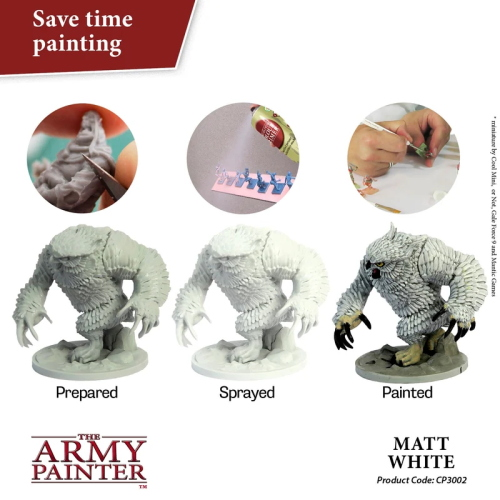 SPRAY PRIMER COLORATO BIANCO OPACO THE ARMY PAINTER