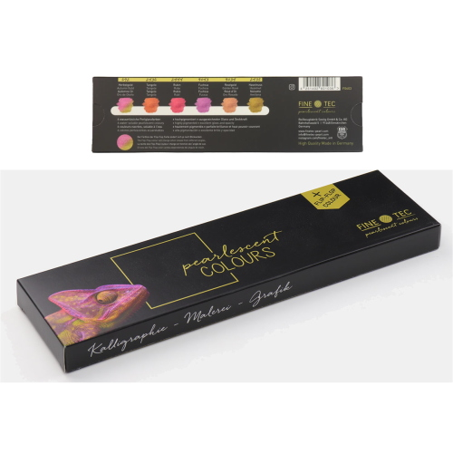 SET IN METALLO DI ACQUERELLI CALLIGRAPHY FINETEC