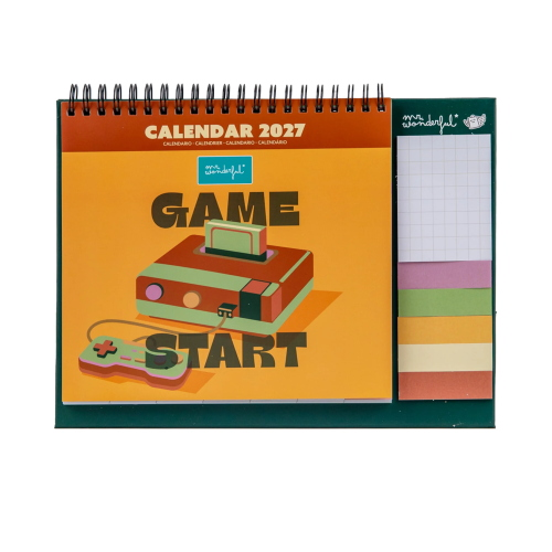 CALENDARIO DA TAVOLO MR WONDERFUL 2027 - GAME START