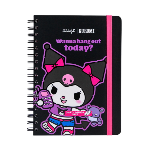 AGENDA SETTIMANALE KUROMI X MR WONDERFUL 2027 - WANNA HANG OUT TODAY