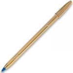 PENNA BIC CRISTAL SHINE ORO - BLU