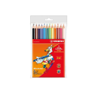 SCATOLA 12 MATITE COLORATE SEZIONE TRIANGOLARE TRIO STABILO