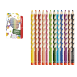 SET12 COLORI MATITE ERGONOMICHE EASYSTART PER MANCINI STABILO 