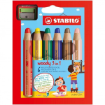 SCATOLA DA 6 PASTELLONI WOODY 3 IN 1 STABILO