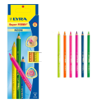 SCATOLA 6 MATITE COLORATE ASSORTITE LYRA SUPER FERBY NEON