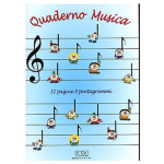 QUADERNO MUSICA PENTAGRAMMATO - 8 PENTAGRAMMI, 32 PAGINE