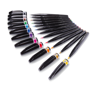 PENNARELLO BRUSH SIGN PEN ARTIST PENTEL - ROSA