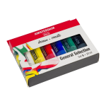 SET 6 ACRILICI AMSTERDAM - COLORI PRIMARI - 6 X 20 ML