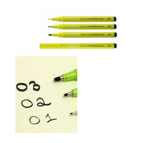 PENNARELLO LETTERING PEN PUNTA SCALPELLO PILOT - PUNTA 0.2