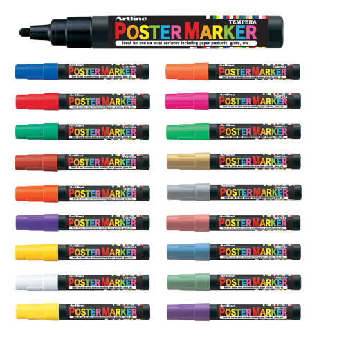 PENNARELLO POSTER MARKER PUNTA 4MM ARTLINE - ROSA FLUO