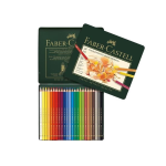 SCATOLA IN LATTA PASTELLI POLYCHROMOS DA 24  FABER CASTELL