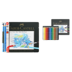 SCATOLA IN METALLO 24  MATITE ACQUERELLABILI ALBRECHT DURER FABER-CASTELL