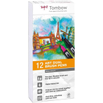 SET 12 PZ. DUAL BRUSH - SCALA DI GRIGIO (10 + 2 OMAGGIO)