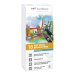 SET 18 PZ. DUAL BRUSH - COLORI PRIMARI (16 + 2 OMAGGIO)