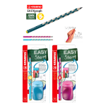 BLISTER SET MATITA TEMPERINO GOMMA EASY START PER DESTROSI STABILO