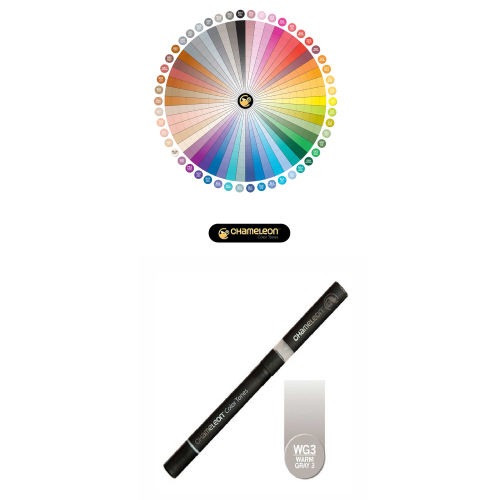 PENNARELLO CHAMELEON PEN - WARM GRAY 3 WG3