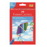 SCATOLA 36 MATITE COLORATE CON SEZIONE ERGON TRIANGOLARE+TEMPERINO FABER-CASTELL