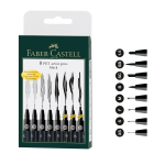 SET 6 PENNARELLI PITT ARTIST PEN TRATTI ASSORTITI FABER CASTELL