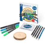 SET WANDERLUST CON DISCHETTO IN LEGNO DA DECORARE STAEDTLER