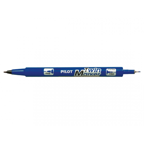 PENNARELLO TWIN MARKER DOPPIA PUNTA PERMANENTE PILOT - BLU