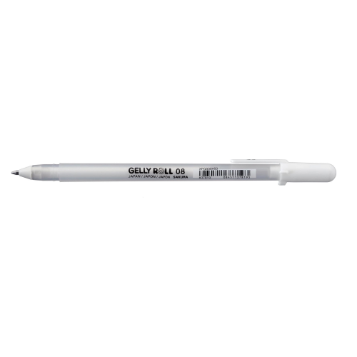 PENNA GEL SAKURA GELLY ROLL BASIC 08 BIANCO - 0.4 MM