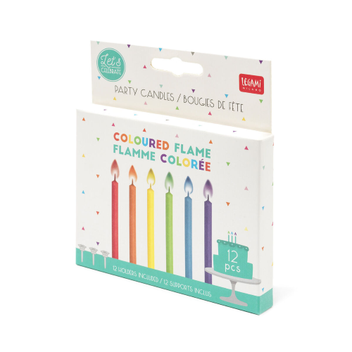 Candele per compleanno colorate