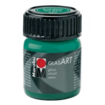 COLORE PER VETRO GLAS ART 15ML MARABU - N. 407 VERDE SCURO