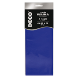 BUSTA 5 FOGLI CARTA VELINA 20GR 50X76CM DECO - BLU