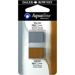 AQUAFINE WATERCOLOUR 2 PEZZI - n 701 702 ORO ARGENTO