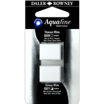 AQUAFINE WATERCOLOUR 2 PEZZI - n 001 009 BIANCO DI CHINA - BIANCO DI TITANIO