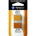 AQUAFINE WATERCOLOUR 2 PEZZI - n 663 667 TERRA DI SIENA NATURALE - GIALLO OCRA