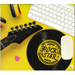 MOUSEPAD A FORMA DI VINILE - ROCK STAR 45 GIRI