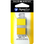 AQUAFINE WATERCOLOUR 2 PEZZI - n 620 651 GIALLO DI CADMIO - GIALLO LIMONE