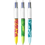 PENNA A SFERA BIC 4 COLORI FUSTO CON INSERTI IN VELLUTO