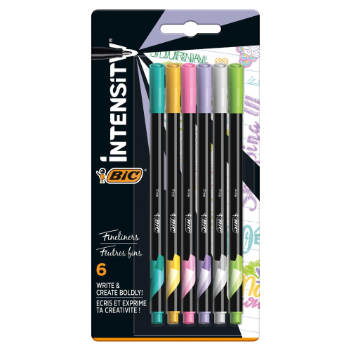 BIC Intensity Dual Tip Pastel 6-set