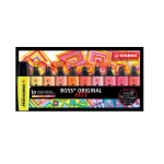 BLISTER 10 EVIDENZIATORE STABILO BOSS ARTY - COLORI CALDI