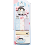 SET DI NOTE ADESIVE NEKONI SAKURA - PINGUINO