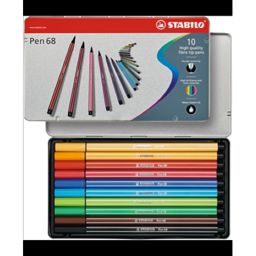SCATOLA METALLICA PEN 68 DA 10 PEZZI 