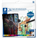 MATITE COLORATE CON MINA SUPER MORBIDA STAEDTLER - CONF. 24 PEZZI