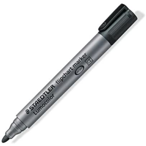 PENNARELLO FLIPCHART STAEDTLER PER LAVAGNE A FOGLI MOBILI - NERO
