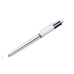 PENNA A SFERA BIC 4 COLORI SHINE - FUSTO ARGENTO