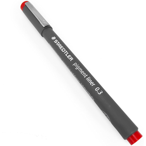 PENNINO PIGMENT LINER STAEDTLER - 0.3 MM ROSSO