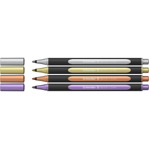 PENNARELLI SCHNEIDER PAINT IT METALLIC LINER 1-2 MM - CONF. 4 PEZZI